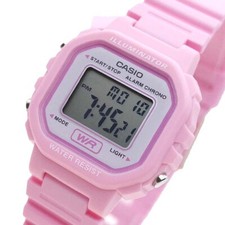 CASIO Women Classic Pink Resin Strap Digital Watch Original LA-20WH-4A1