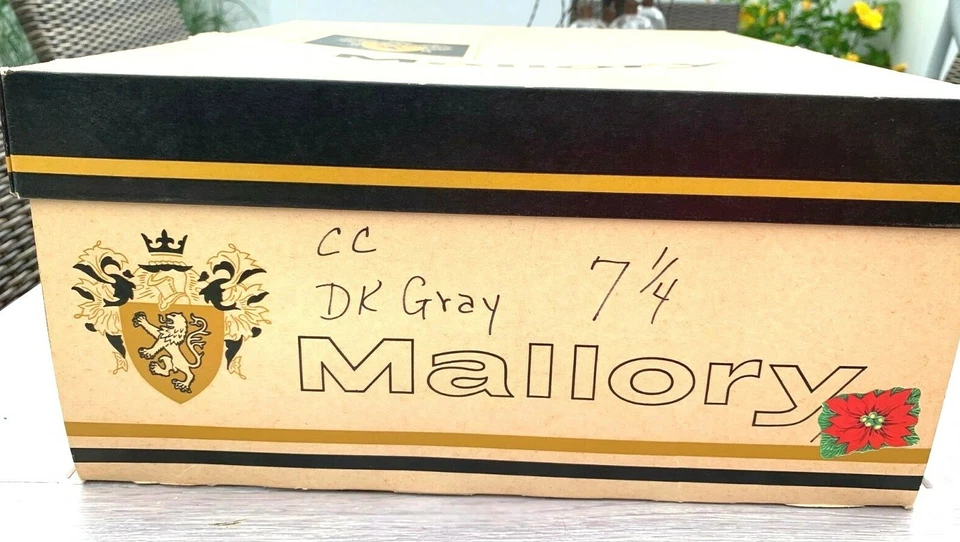 Retro 50's Mallory "The Ridgewood" Sam Snead Size 7 1/4 Gray Felt in Box MINT - Image 4 of 4