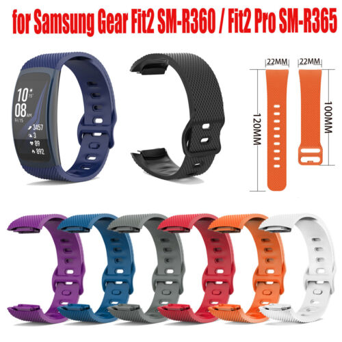 For Samsung Gear Fit2 SM-R360 Fit2 Pro SM-R365 Watch TPU Watch Band Strap Wrist - Picture 1 of 17