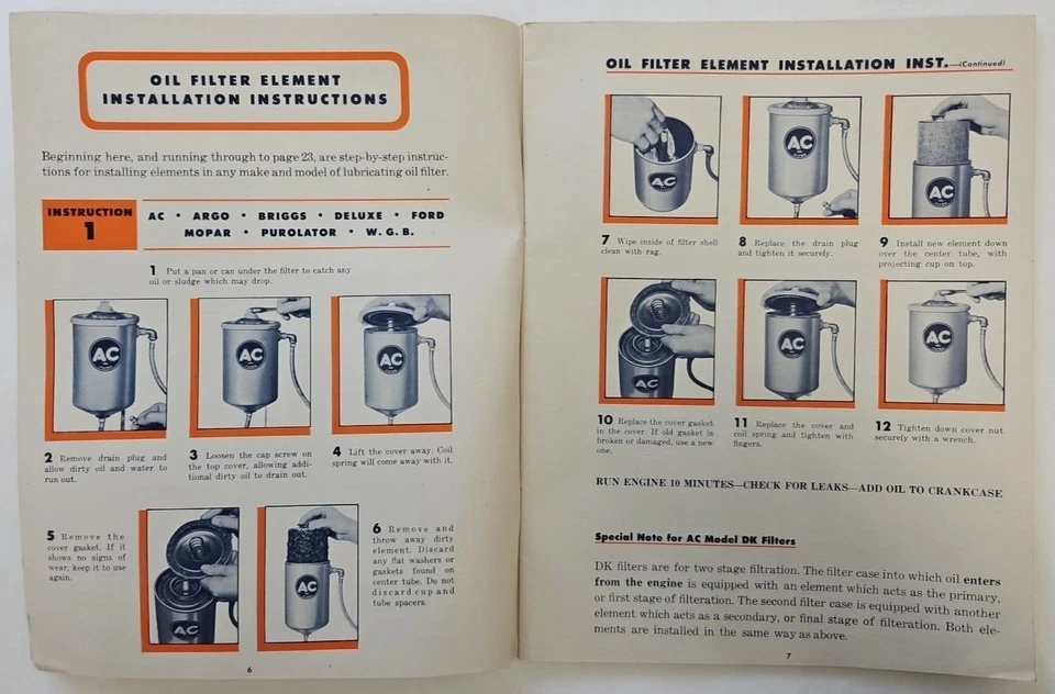 General Motors Corporation AC Bujía Division Servicing Aceite Y Gasolina Filtros - Imagen 4 de 4
