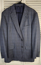 Brooks Brothers 346 Mens Regent Silk Wool Sport Coat Jacket Blazer 45R Gray