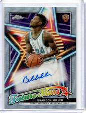 2024 Topps Chrome Brandon Miller Rookie Future Stars Refractor Auto #FSA-BM