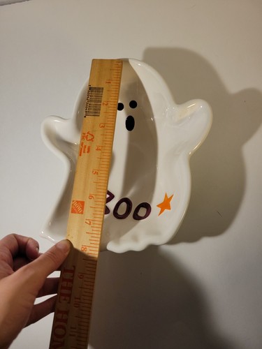 Halloween Spooky Cute Ghost Glazed Ceramic Candy Dish - Picture 6 of 6