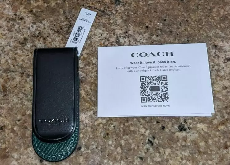 Coach money clip sale
