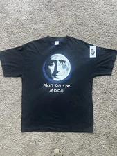 1999 Man On The Moon Andy Kaufman T Shirt Size XL Movie Jim Carrey Comedian Tee