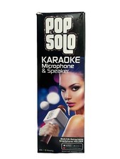 Tzumi Pop Solo Wireless Bluetooth Karaoke Microphone  Speaker with Phone Holder