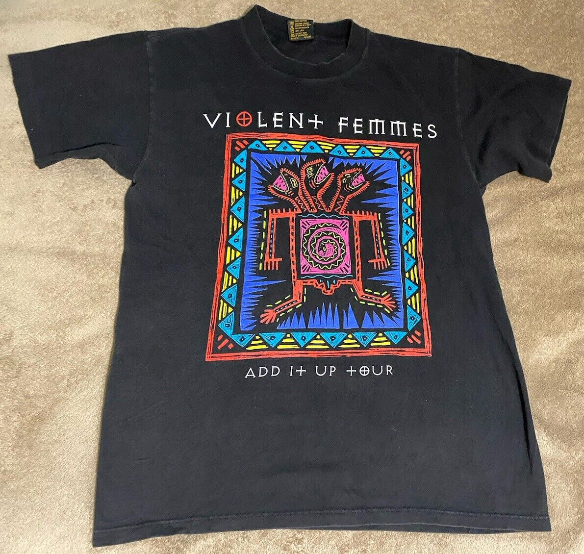 VINTAGE Violent Femmes T Shirt Add it Up Tour 1993 Brockum VINTAGE Violent Femmes T Shirt Add it Up Tour 1993 Brockum
