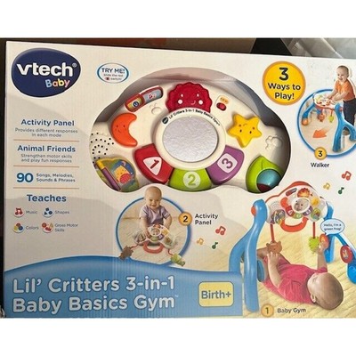 Vtech Baby Lil' Critters 3-N-1 Baby Basics Gym New
