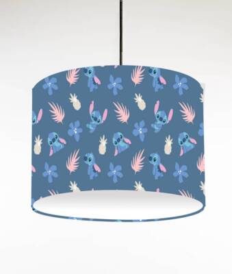 DISNEY STITCH Multi DECKEN TROMMEL LAMPENSCHIRM / TISCHLAMPENSCHIRM 3 GRÖßEN