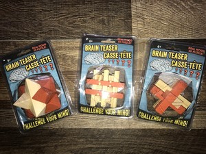 real wood 3d puzzle brain teaser