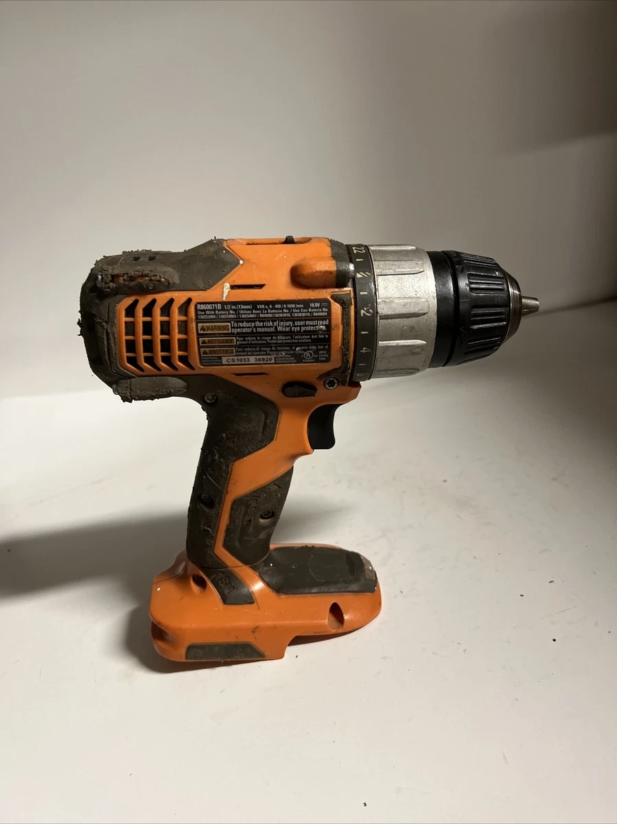Ridgid r860071b 18v 1 2 cordless drill