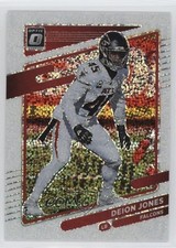 2021 Panini Donruss Optic White Sparkle Prizm Deion Jones #155 0ut