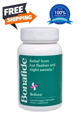 #ad #ad RELIZEN BONAFIDE Relief From Hot Flashes amp; Night Sweats 180 Tablets FreeShipping $22.99