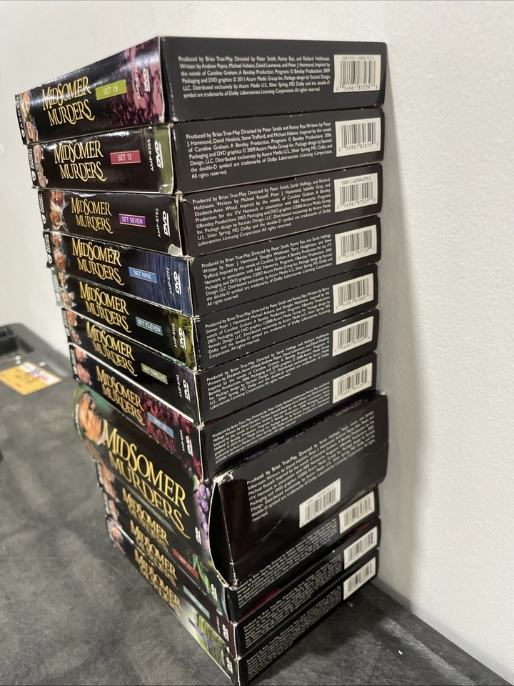 Lot of 11 Midsomer Murders DVD Box Sets Acorn Media Very Good MIX Foto 2 de 4