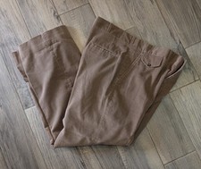 Vtg HAGGAR SLACKS Men's Corduroy Pants 36 x 30 Brown MADE IN USA
