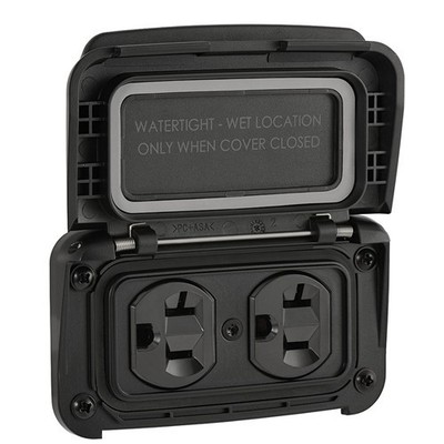 Scanstrut Ventura Series Dual AC Outlet - 125V - 20A (SC-V-P1)