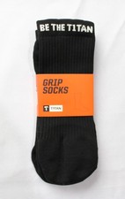 T1TAN Unisex Adult's Goal Keeping Soccer Mega Grip Socks NN7 Black 43-46 NWT