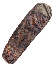 Mil-Tec Commando Sleeping Bag Flecktarn Camo – Lightweight Summer Mummy Bag