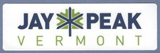 NEW JAY PEAK VERMONT SKI SNOWBOARD RESORT AREA MOUNTAIN STICKER DECAL