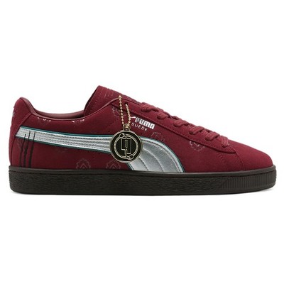 PUMA  X One Piece Suede Red Haired Shanks Lace Up  Mens Red Sneakers Casual Shoe