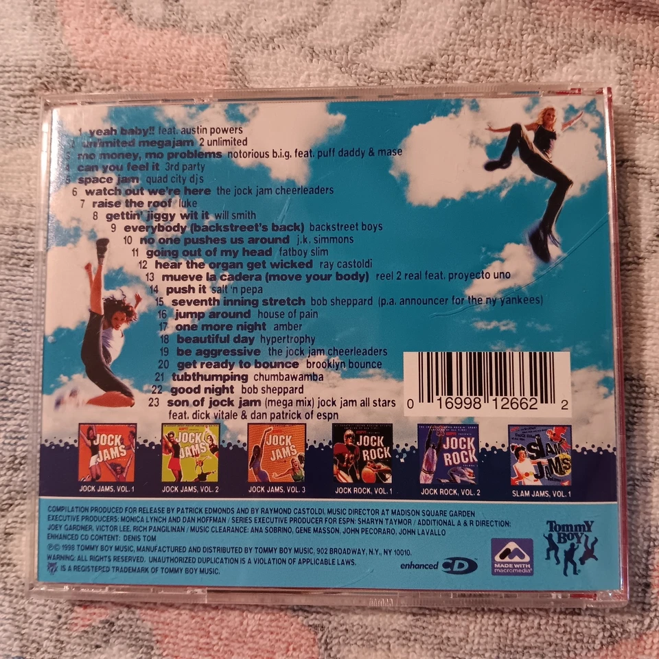 Jock Jams Vol 4 - Various Artists (CD, 1998, Tommy Boy) 90s Music  Foto 2 de 3