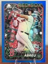 2024 Topps Holiday - Wilyer Abreu #H13 Metallic Blue Glitter (RC) Color Match