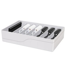 Cable Organizer Storage Box with 7 Wire Ties,Power Cord Organizer with 7 Comp...