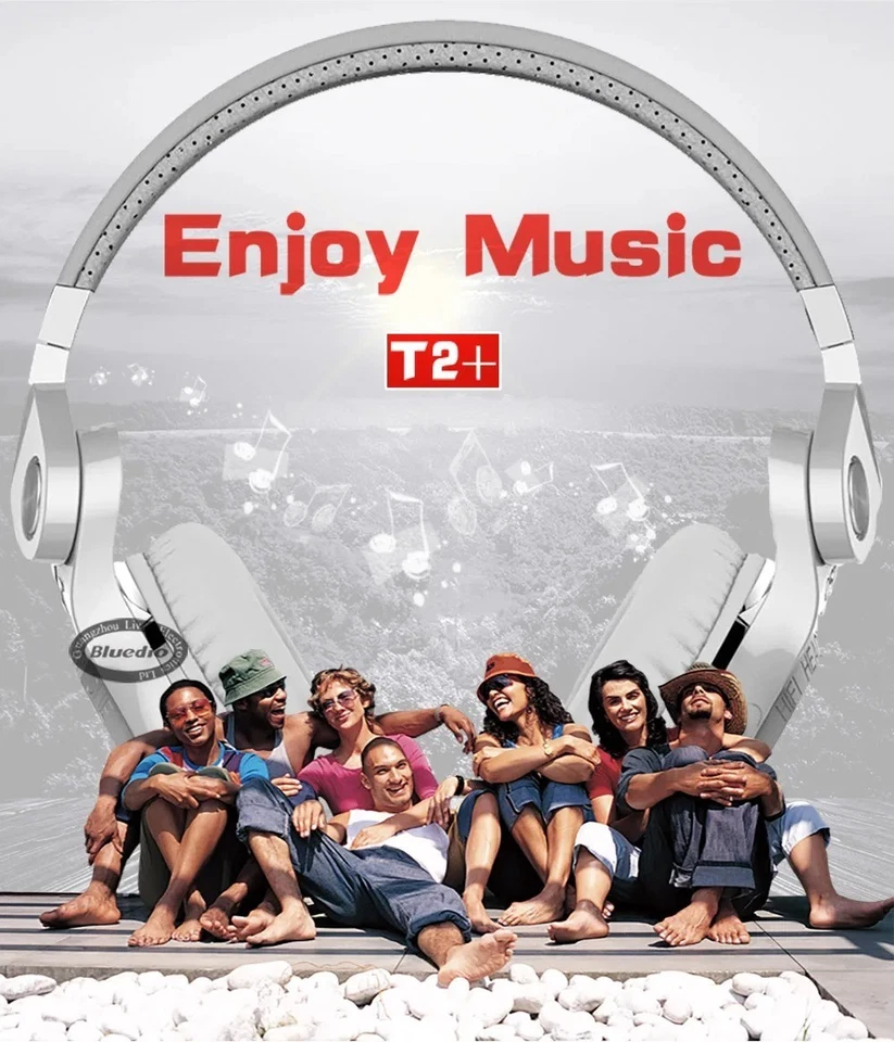 Bluedio T2+ Bluetooth Headphone Wireless Headset Foldable Sport HIFI Earphone - Image 3 of 4