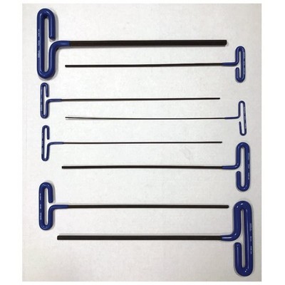 EKLIND 55508 Cushion Grip Hex T-Key Set 8pc Metric 2-10 (15'' shaft)