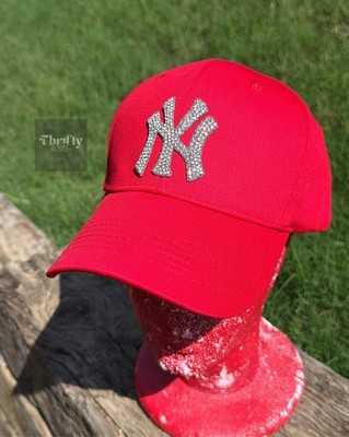Icy New York Red Baseball Cap Hat