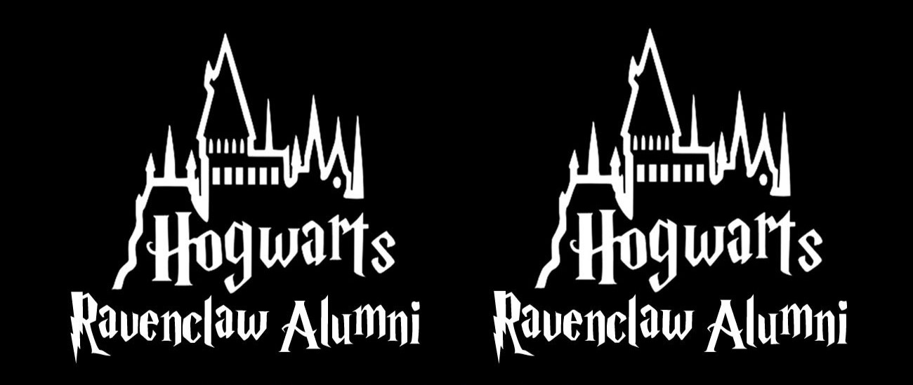 Hogwarts Alumni Castle Choice of House 2 Pack 6" Vinyl Decal