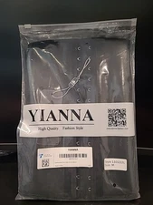 YIANNA Women's Waist Trainer Black Size Medium YA-U376G NEW open bag