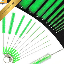 Long Straw Cleaning Brushes 10.5" Baby Bottle Brushes,10 Green