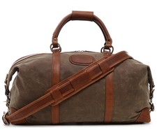 New KORCHMAR Twain 22" Waxed Canvas Leather Weekender Duffel Travel Bag