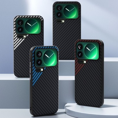 For Xiaomi 17 Pro /Max 17 Phone Case Carbon Fiber Magnetic Business Matte Cover
