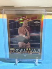 2026 Topps Chrome WWE King Kong Bundy WrestleMania Recall GOLD Refractor #20/50