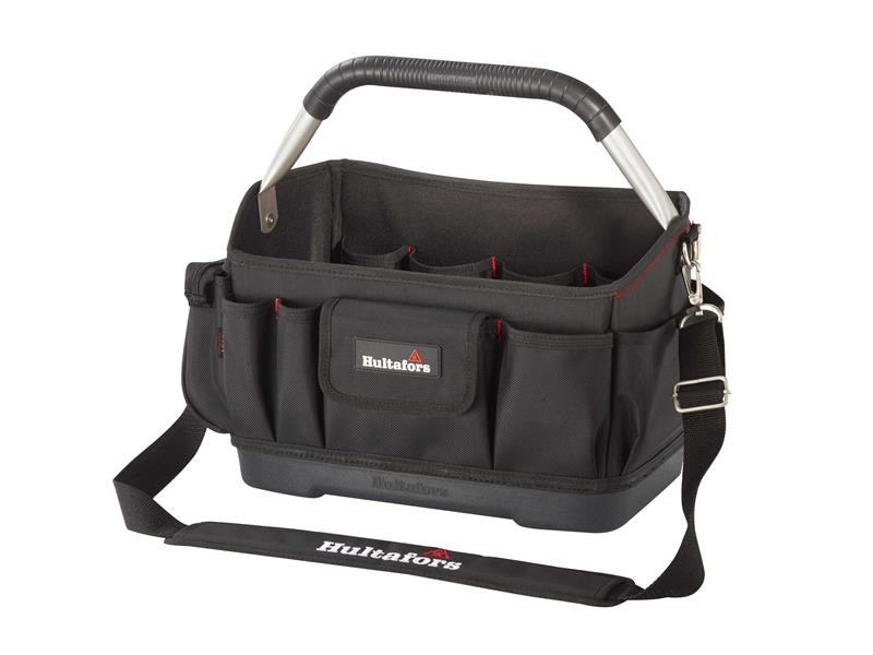 Hultafors Ergonomic Tool Carrier: Curved Back For Easy Carry, 25 Pockets, 1680D Ballistic Fabric, Molded Base, Tape Clip - Image 2