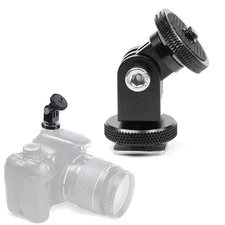For GoPro Camera 360° Rotatable Cold Shoe 1/4 Screw Adapter Mounting Bracket US