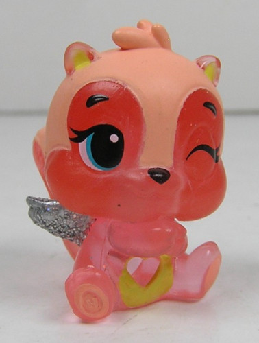 Hatchimals Translucent Pink Squirrlily Collectible Figurine 1" Tall Spin Master