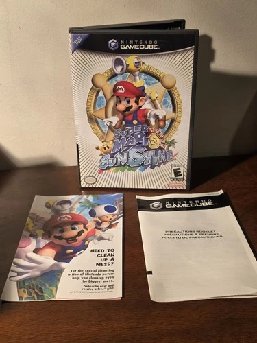 Super Mario Sunshine (Nintendo GameCube, 2002) **CASE & INSERT ONLY**
