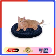 K H Pet Products Thermo-Kitty Fashion Splash Bed Small 18 Inch Round Blue