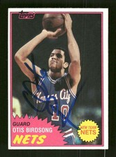 1981-82 Topps #17 Otis Birdsong signed autograph  EXMT BXCP72
