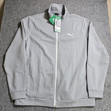 NWT Puma Track Jacket Mens XL Gray Zip Up 