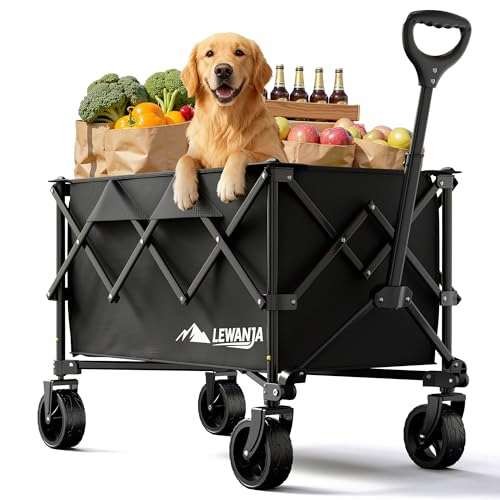 LEWANJA 140L Folding Trolley, Heavy Duty Collapsible  Assorted sizes