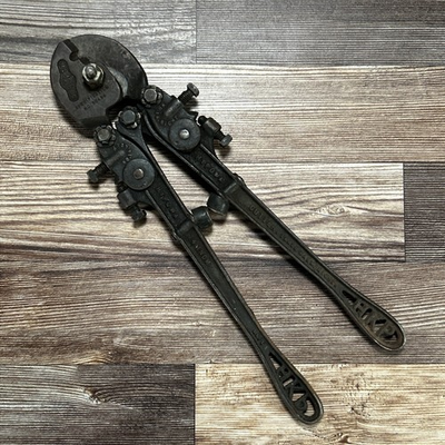 #ad #ad Antique HK Porter No 14 Hypowa Bolt Cutters HKP 14quot; 1909 1920 Iron Nice $24.99