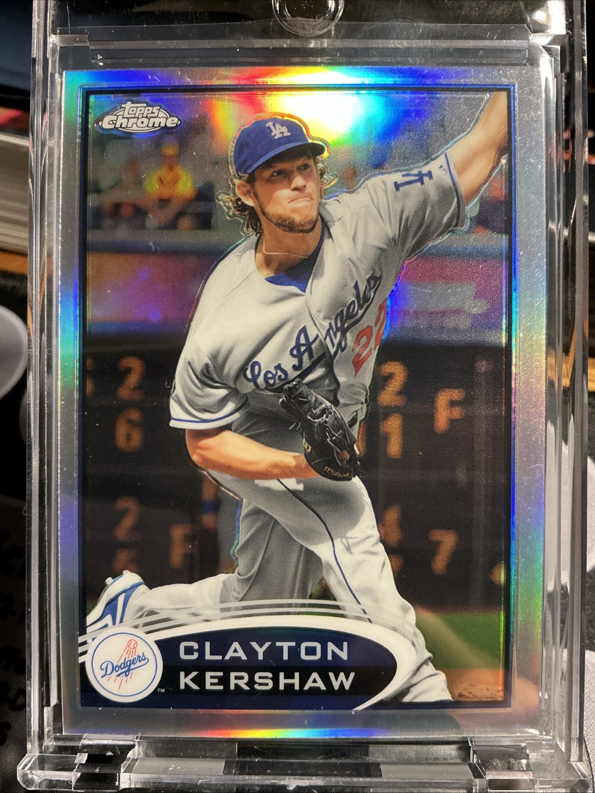 2012 Topps Chrome Clayton Kershaw Refractor #112 Dodgers