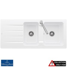 Villeroy & Boch Architectura 80 1.75 Bowl White Ceramic Kitchen Sink - NO WASTE