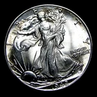1942 Walking Liberty Half Dollar Silver ---- Gem BU+ Condition Coin ---- #158M