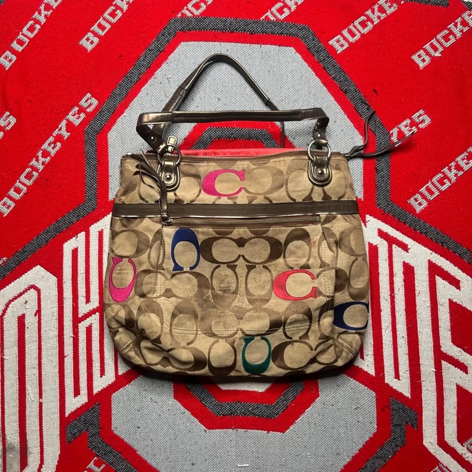 Vintage Coach Y2K Women’s Canvas Large Handbag