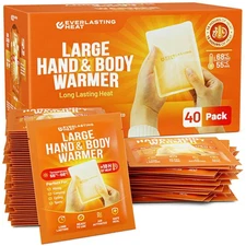 XL Hand Warmers & Body Warmers 40 Pairs - Up to 18 Hours of Long Lasting Warm...